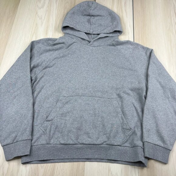 Club Monaco Mens Gray Long Sleeve Pocket Pullover Hoodie Sweatshirt Size XL - Picture 1 of 12
